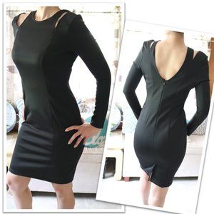 RELIST Hayden Long-Sleeve Sheath Dress - Black, NWOT!